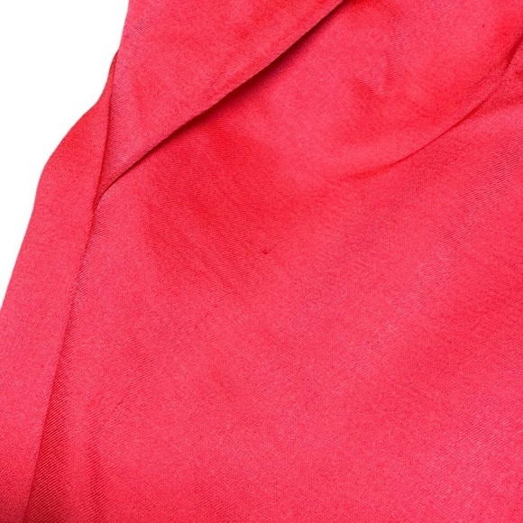 NWT SIGNIFICANT OTHER Anne Cape Cut Outs Satin Mini Dress Fuchsia 6 - Picture 13 of 15